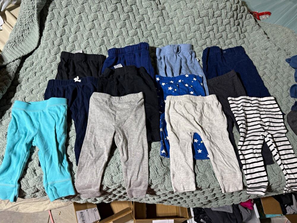 30 pieces Baby Boy 6-9 Months Cotton Mixed Clothing Lot Multicolor